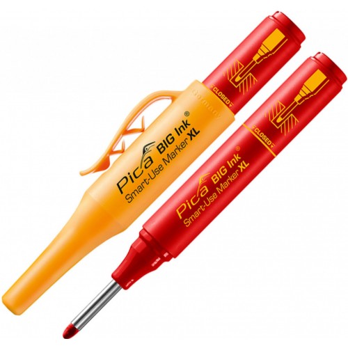 Pica Big Ink - Pernamentní inkoustový popisovač, červený 170/40