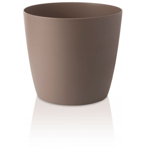 PLASTKON Dekorativní květináč Ella Twist'n'Roll 35 cm matná taupe