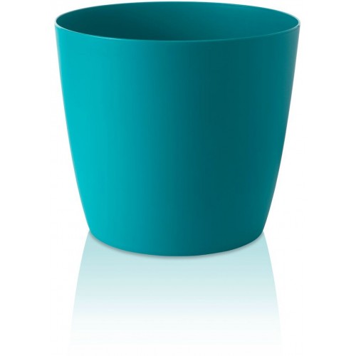 PLASTKON Dekorativní květináč Ella Twist'n'Roll 40 cm matná tyrkys
