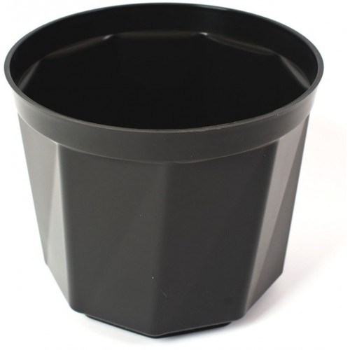 PLASTKON Dekorativní květináč Rosa 30 cm antracit