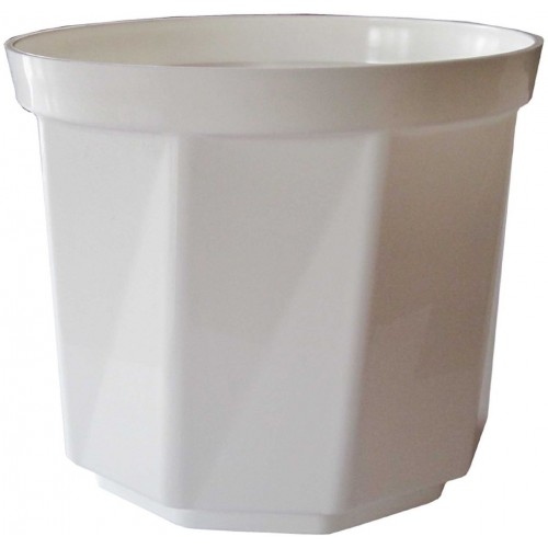 PLASTKON Dekorativní květináč Rosa 15 cm bílá