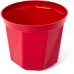 PLASTKON Dekorativní květináč Rosa 17 cm červená