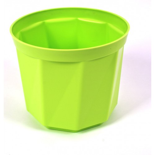 PLASTKON Dekorativní květináč Rosa 10 cm hráškově zelená