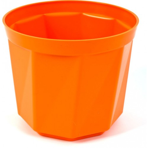 PLASTKON Dekorativní květináč Rosa 19 cm oranžová
