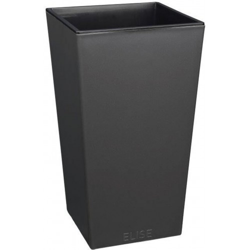 PLASTKON In- & Outdoor květináč Elise lesk 30 cm antracit