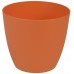 PLASTKON Dekorativní květináč Ella 18 cm matná oranžová