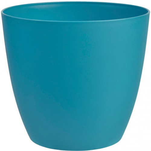 PLASTKON Dekorativní květináč Ella 13 cm matná tyrkys