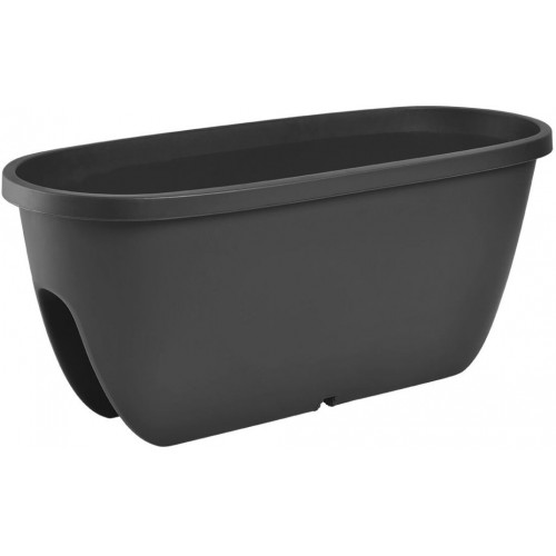 PLASTKON Balkónový květináč Balconia OVI na zábradlí 60 cm antracit PLASTKON Balkónový květináč Balconia OVI na zábradlí 60 cm antracit