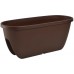 PLASTKON Balkónový květináč Balconia OVI na zábradlí 60 cm hnědá