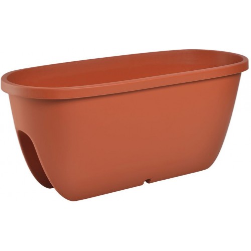 PLASTKON Balkónový květináč Balconia OVI na zábradlí 60 cm terakota PLASTKON Balkónový květináč Balconia OVI na zábradlí 60 cm terakota
