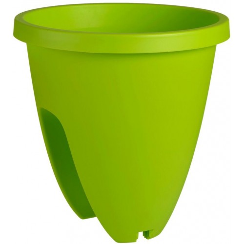 PLASTKON Balkónový květináč Balconia OVI na zábradlí 26 cm hráškově zelená