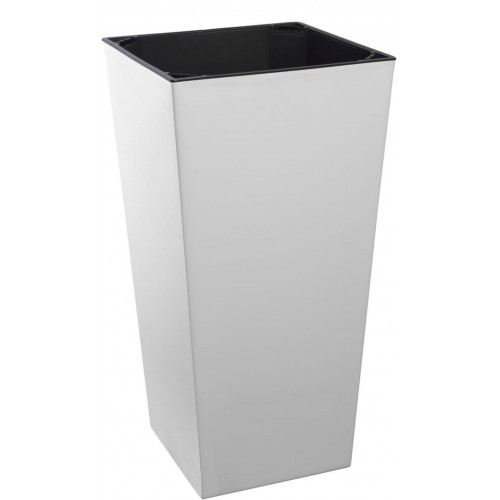 PLASTKON In- & Outdoor květináč Elise mat 20 cm bílá