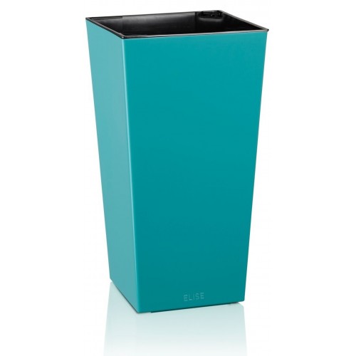 PLASTKON In- & Outdoor květináč Elise lesk 30 cm tyrkys