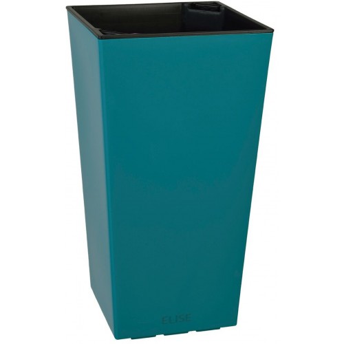 PLASTKON In- & Outdoor květináč Elise mat 20 cm tyrkys