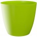 PLASTKON Dekorativní květináč Ella 21 cm lesklá hráškově zelená