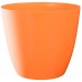 PLASTKON Dekorativní květináč Ella 18 cm lesklá oranžová