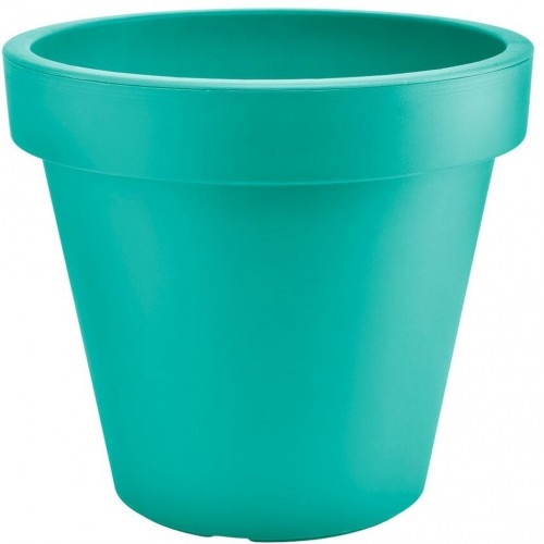 PLASTKON Dekorativní květináč Metro Twist'n'Roll 29 cm tyrkys