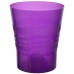 PLASTKON Dekorativní květináč Orchid 15 cm transparentní tmavě fialová