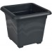 PLASTKON Hranatý květináč Quattro 50x50 cm antracit