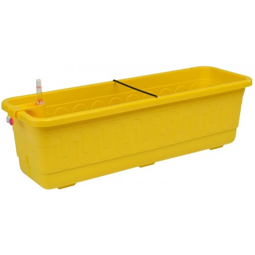 PLASTKON Samozavlažovací truhlík Smart Systém Fantazie 80 cm žlutá