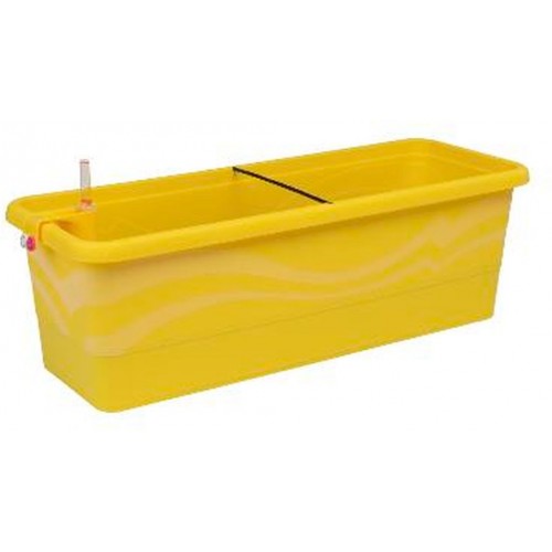 PLASTKON Samozavlažovací truhlík Smart Systém Gardenie 100 cm žlutá