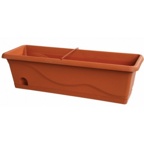 PLASTKON Samozavlažovací truhlík Titanic 80 cm terakota