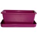 PLASTKON Truhlík Small window box s miskou 20 cm fuksie