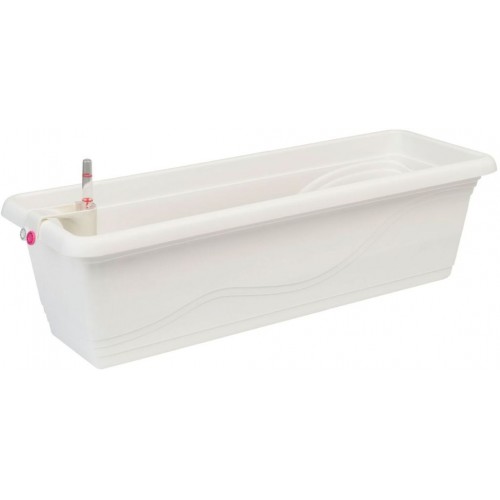 PLASTKON Truhlík samozavlažovací Smart Systém Extra Line 40x20,5x17 cm bílý