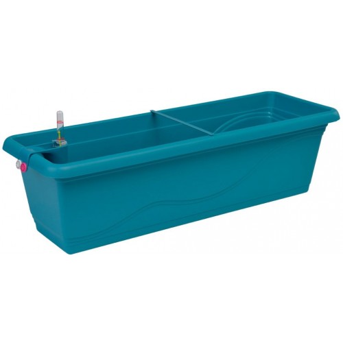 PLASTKON Samozavlažovací truhlík Smart Systém Extra Line 60 cm tyrkys