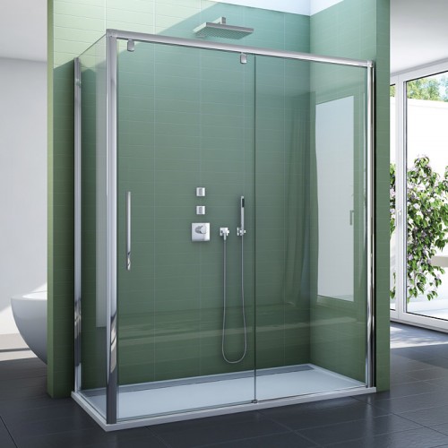 RONAL PLST Pur Light S boční stěna v 90°, 70 cm, barva*/sklo Cristal perly PLST070SF44