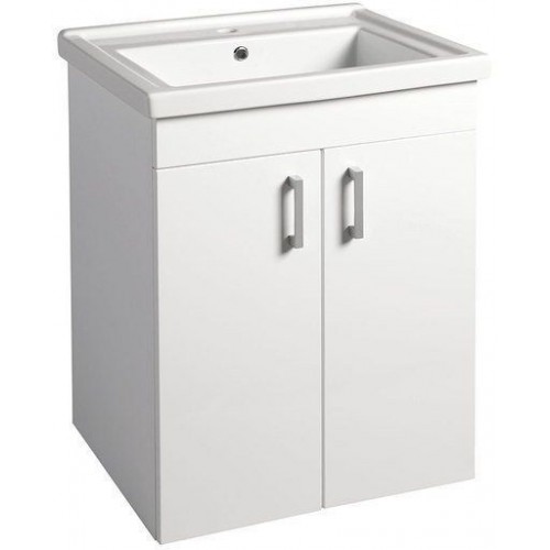 AQUALINE POLY umyvadlová skříňka 56x74,6x46,5cm, bílá PL062