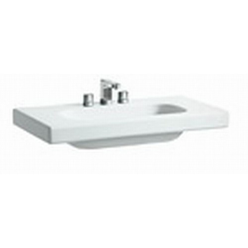 LAUFEN LB3 design 1468.3.400.109.1 Dvojumyvadlo do nábytku 135x52 cm, bez otvoru pro baterii, LCC