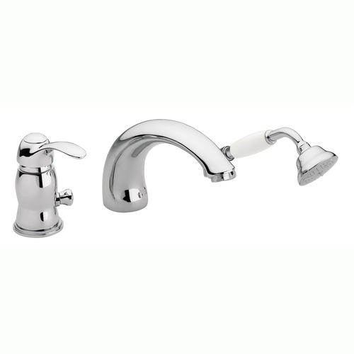 FONTE Flavia baterie na okraj vany s výtokem, chrom FA045CR