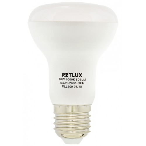 RETLUX RLL 309 R63 E27 Spot LED reflektor 10W CW 50003558 RETLUX RLL 309 R63 E27 Spot LED reflektor 10W CW 50003558