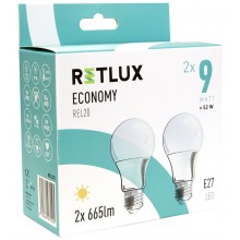 RETLUX REL 20 LED A60 2x9W E27 Žárovka 50003831