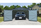 Riwall PRO RMCG 20x13 kovová garáž 3,8 x 6 m se sedlovou střechou Antracit CG-K2013