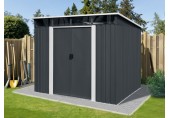 Riwall PRO RMSP 9x8 Anthracite LUX - zahradní domek kovový 2,4 x 2,8 m T-PS0908-A
