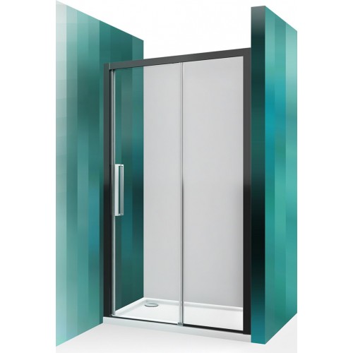 ROLTECHNIK Sprchové dveře posuvné pro instalaci do niky ECD2P/1200 černý elox/transparent 565-120000P-05-02