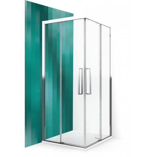 ROLTECHNIK Sprchové dveře posuvné ECS2P/1200 černý elox/transparent 560-120000P-05-02