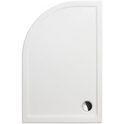 ROLTECHNIK Čtvrtkruhová asymetrická sprchová vanička FLAT ASYMMETRIC/1200x800, pravá 8000246