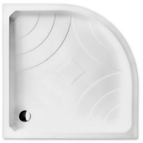 ROLTECHNIK Čtvrtkruhová samonosná sprchová vanička z koextrudované skořepiny s PU nosičem HAWAII-P /800 8000024