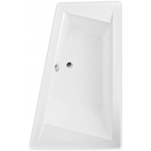 ROLTECHNIK Asymetrická rohová vana KUBIC ASYMMETRIC (P)- 1600x1030 9670000