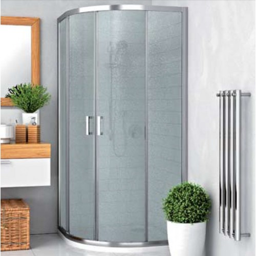 ROLTECHNIK Čtvrtkruhový sprchový kout s dvoudílnými posuvnými dveřmi LLR2/900 brillant/grape 555-9000000-00-11