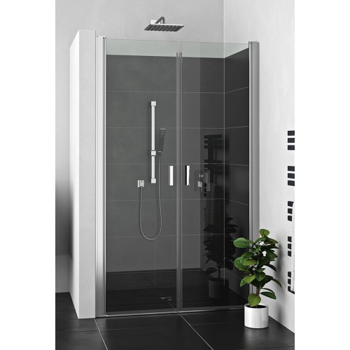 ROLTECHNIK Dvoukřídlé sprchové dveře pro instalaci do niky LZCN2/1000 brillant/transparent 230-1000000-00-02