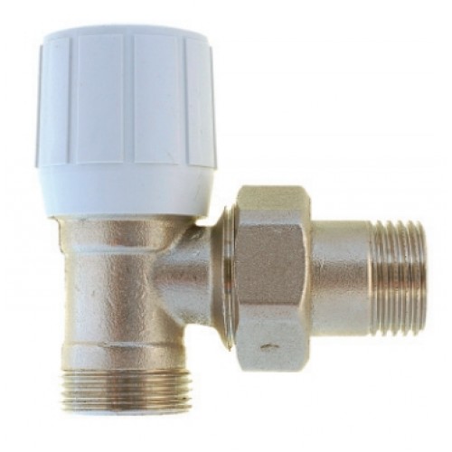 Ruční ventil jednoregulační RV-12R x M24-1, 1/2" rohový se závitem Ruční ventil jednoregulační RV-12R x M24-1, 1/2" rohový se závitem
