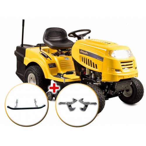Riwall PRO RLT 92 H POWER KIT travní traktor se zadním výhozem a hydrostatickou převodovkou + nárazník 13BB715E623_kit