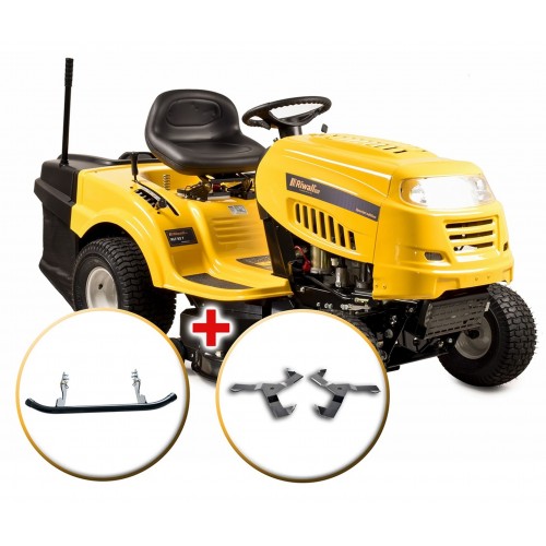 Riwall PRO RLT 92 T POWER KIT - travní traktor se zadním výhozem a 6-ti stupňovou převodovkou Transmatic + nárazník