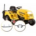 Riwall PRO RLT 92 T POWER KIT - travní traktor se zadním výhozem a 6-ti stupňovou převodovkou Transmatic + nárazník