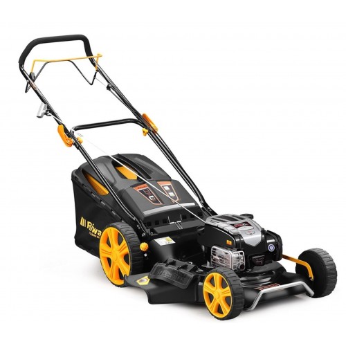 Riwall PRO RPM 5339 B multifunkční travní sekačka 4v1 s benzinovým motorem a pojezdem PM12B2101058