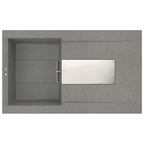 ELLECI SIREX 400 granitový dřez, HSB titanium ELLECI SIREX 400 granitový dřez, HSB titanium